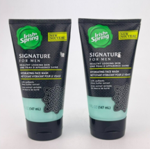 Irish Spring Signature for Men Hydrating Face Wash 5 Fl Oz Each Lot Of 2 - £14.65 GBP