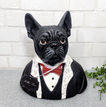 Bella Lux Halloween French Bulldog Frenchie Bust Dog Resin Figure Decor 12&quot; NEW - $33.14