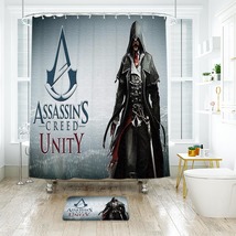 Assassin’s Creed 05 Shower Curtain Bath Mat Bathroom Waterproof Decorative - £18.08 GBP+
