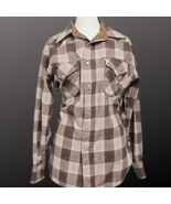 Vintage Pendleton Mens High Grade Brown Plaid 100% Virgin Wool Shirt Siz... - $74.24