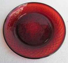 Cris d&#39;Arques Durand (1)  Luminarc Ruby Red Pressed Glass Luncheon Plate 8&quot; - £15.01 GBP