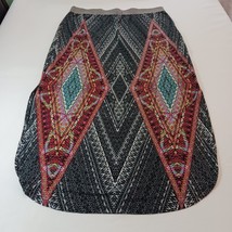 New Directions Women's Multicolor Cotton Elastic Waist Geometric Skirt Size XL image 2