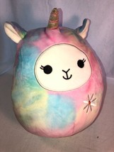 Lucy the Lama Unicorn Squishmallow 8-9 Inches Kellytoy USA Tie-Dyes - £11.98 GBP