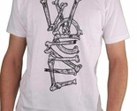 WeSC We Are Superlative Conspiracy Mens White Breakin Bones Logo T-Shirt... - $17.96