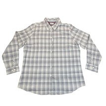 RidgeCut Shirt Womens Extra Large Beige Gray Plaid Flannel Work Country ... - $19.99