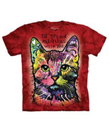 Russo 9 Lives Cat Unisex Adult T-Shirt Red by The Mountain 100% Cotton - $36.66 CAD+