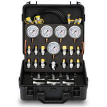 Hydraulic Pressure Test Kit, (10/100/250/400/600Bar) 60Mpa, 5 Gauges 13 ... - $267.10