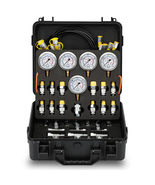 Hydraulic Pressure Test Kit, (10/100/250/400/600Bar) 60Mpa, 5 Gauges 13 ... - $267.10