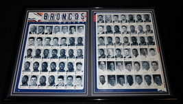 Denver Broncos Super Bowl XXXII Team Framed 12x18 Photo Display Elway TD - £54.50 GBP