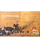 Come to Marlboro Country Cattle Cows Cigarettes 2 page-1972 Vintage Prin... - $11.73