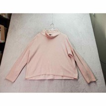 Banana Republic Cropped Sweater Womens Size Large Pink Long Sleeve Turtleneck - £13.95 GBP