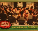 Vintage Star Wars Trading Card #227 Instructing The Rebel Pilots 1977 - $2.48