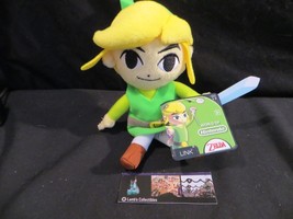 World of Nintendo Link 7&quot; plush toy Jakks Pacific light green costume stuffed  - £53.40 GBP