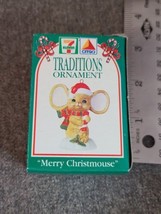 7 Eleven Traditions Ornament Merry Christmouse 1993 Collection NIB - $4.75