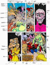  Original 1993 Zemo UNMASKS Spider-man Official Marvel color guide art page 16 - £72.49 GBP