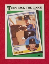 1988 Topps Nolan Ryan #661 Turn Back The Clock 1983 Houston Astros FREE SHIPPING - $1.99