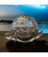 Vintage Anchor Hocking Turtle Trinket Dish 2 Piece Clear Cute And Whimsical - $419.87 MXN