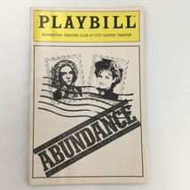 1990 Playbill Manhattan Theatre Club ‘Abundance’ by Beth Henley, Ron Lag... - £11.14 GBP