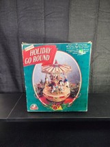 Mr Christmas Holiday Go-Round Carousel Plays 50 Songs Motion Music w/ Bo... - $29.99