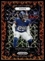 2023 Panini Prizm Orange Lazer Deonte Banks Rookie New York Giants #376 - $1.24