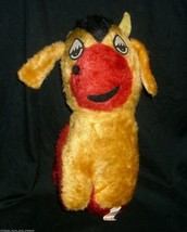 12&quot; Vintage Benjie Antique Red Yellow Bull Cow Paper Stuffed Animal Plush Toy - £18.96 GBP