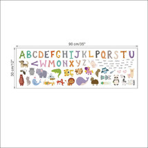 Animal Alphabet Letters Wall Decal Stickers US Seller ABC - £11.21 GBP