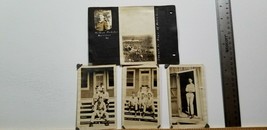 1918 Parris Island PHOTOGRAPH LOT Soldiers on Steps DOCK RPPC Milton Red... - £17.24 GBP