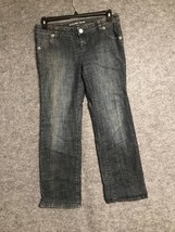 Michael Kors Jeans Size 8P Wide Leg Jeans black light washed - £7.76 GBP