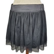Black Tull Mini Skirt Size Medium - £19.49 GBP