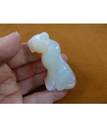 (Y-CHE-706) white Opalite CHEETAH gemstone figurine I love wild CATS cat... - €20,12 EUR