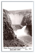 RPPC Boulder Dam Power House &amp; Face boulder City NV Frashers Postcard R6 - £4.01 GBP