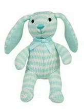 FAO Schwarz Babies 4 Textured Stripe Floppy Bunny Plush Toys,Green/White - £15.79 GBP