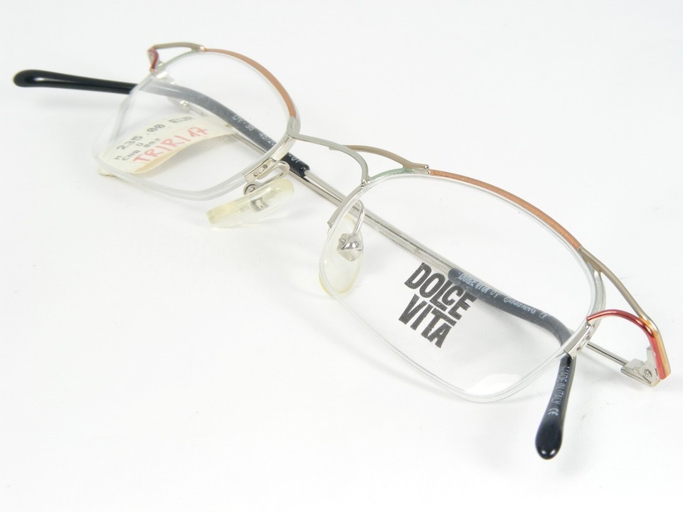 Vintage DOLCE VITA by Casanova DV-38 01 MULTICOLOR EYEGLASSES FRAME 45-20-145mm Item image 4