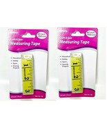 LOT OF 2 Allary Craft &amp; Sew Measuring Tape 60 Inch (150 cm) - YELLOW - £6.19 GBP