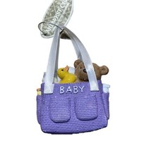 Midwest Purple Diaper Bag Christmas Ornament  New Baby NWT - £9.08 GBP