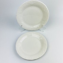 Tabletops Unlimited Lifestyles Versailles White 8” Salad Plate Set of 2 Dishes - £12.13 GBP