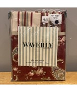 Waverly Flip Over Panel Stripe Ensemble Crimson Red Floral Light Blue Pa... - $923.28 MXN