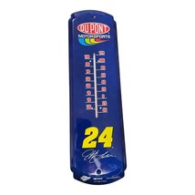Jeff Gordon #24 Dupont Royal Blue Colors Metal Thermometer Vintage Style... - $22.47