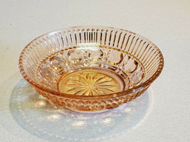 Vintage Federal Pink Windsor Button Cane Pattern 5 5/8&quot; Mayonnaise Bowl - £6.27 GBP