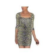 Cavalli Leopard Print Mini Dress 3/4 Sleeves Italian Designer Dress MAKE... - £303.93 GBP