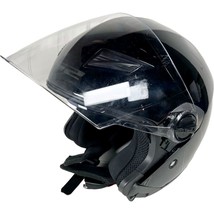 LS2 Dot Motorcycle Helmet with Visor Glossy Black Size M - £39.24 GBP