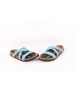 Vintage Betula Birkenstock Womens 8 Distressed Jeweled Pleated Leather S... - $1,044.82 MXN