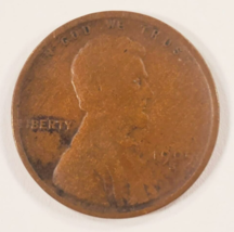 1909-S 1C Lincoln Cent IN Sottile Condizioni,Marrone Colore,Reverse È Ottime - £87.61 GBP