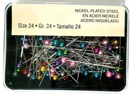 Sewing Pins W/Colored &amp; White Bead Heads Sewing Jewelry Crafts 8 Pkgs NIB - $14.01