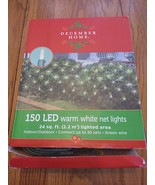December Home 150 LED Warm White Net Lights 24 Sq Ft. Indoor/Outdoor - $735.93 MXN