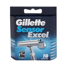 Gillette Sensor Excel for Men Refill Razor Blade Cartridges, 10 Cartridges  - $30.00