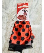 Ladybug  Skirt 1pc Just Pretending 3+e Elastic Waist 7.4 Inches - $20.43 CAD