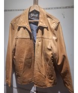 Vintage Schott NYC Bomber Jacket Size M Rare Leather Yellow Mustard - £54.08 GBP