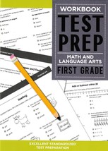 TEST PREP: Math and Language Arts, First Grade Workbook, Standardized Test Prep - £3.74 GBP