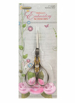 Sullivans 4 Inch Silver/Gold Teardrop Handle Heirloom Embroidery Scissors 38209 - $22.46